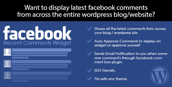 Facebook Recent Comments Widget Plugin for Wordpress Preview - Rating, Reviews, Demo & Download