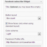 Facebook Subscriber Widget