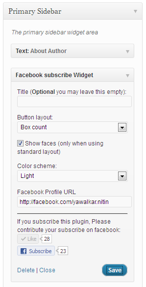 Facebook Subscriber Widget Preview Wordpress Plugin - Rating, Reviews, Demo & Download