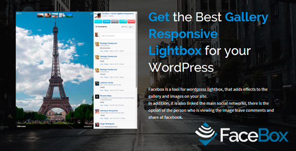 FaceBox WordPress Photo Viewer Plugin Lightbox Preview - Rating, Reviews, Demo & Download