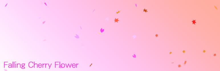 Falling Cherry Flowers Preview Wordpress Plugin - Rating, Reviews, Demo & Download