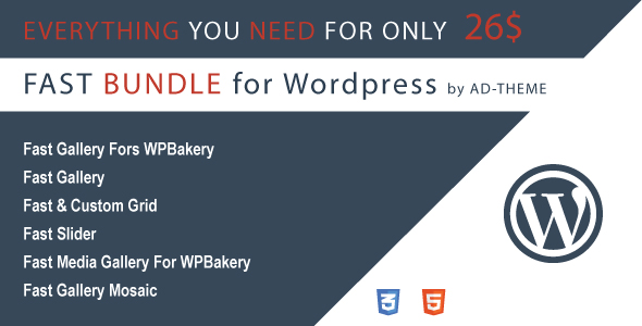 Fast Bundle By AD-Theme – Wordpress Bundle Plugin Preview - Rating, Reviews, Demo & Download
