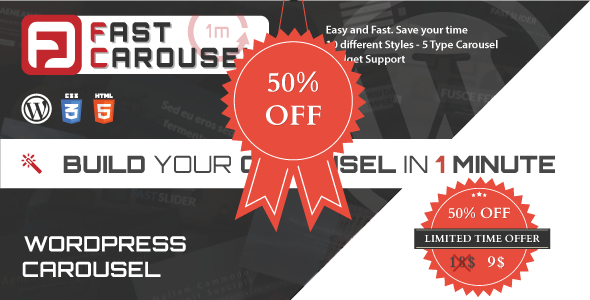 Fast Carousel – Wordpress Premium Plugin Preview - Rating, Reviews, Demo & Download