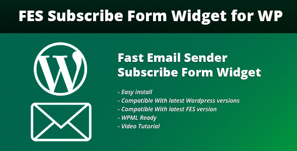 Fast Email Sender Subscribe Form Widget For WP Preview Wordpress Plugin - Rating, Reviews, Demo & Download