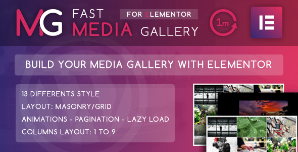Fast Media Gallery For Elementor – WordPress Plugin Preview - Rating, Reviews, Demo & Download