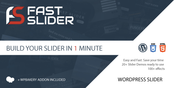 Fast Slider – Easy And Fast – Slider Plugin For Wordpress Preview - Rating, Reviews, Demo & Download