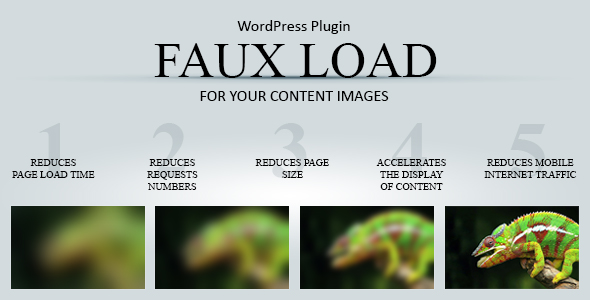 Faux Load – Progressive Image Loading WordPress Plugin Preview - Rating, Reviews, Demo & Download