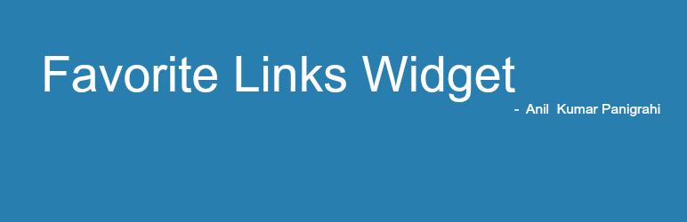 Favorite Links Widget Preview Wordpress Plugin - Rating, Reviews, Demo & Download