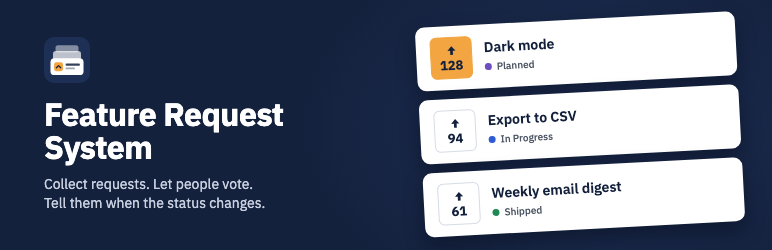 Feature Request System Preview Wordpress Plugin - Rating, Reviews, Demo & Download