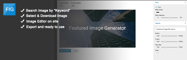 Featured Image Generator Preview Wordpress Plugin - Rating, Reviews, Demo & Download