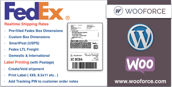 Fedex WooCommerce Shipping With Print Label Preview Wordpress Plugin - Rating, Reviews, Demo & Download