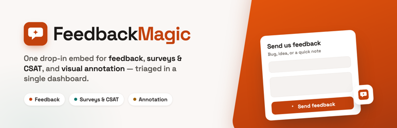 Feedback Magic Preview Wordpress Plugin - Rating, Reviews, Demo & Download