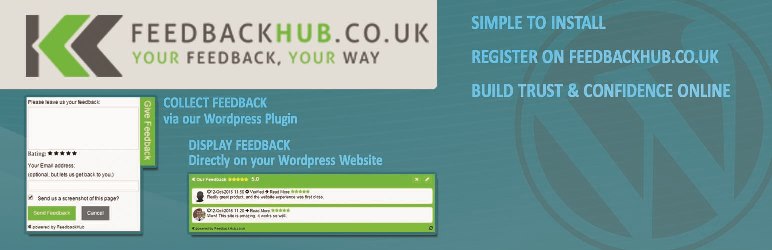 FeedbackHub Widget Preview Wordpress Plugin - Rating, Reviews, Demo & Download