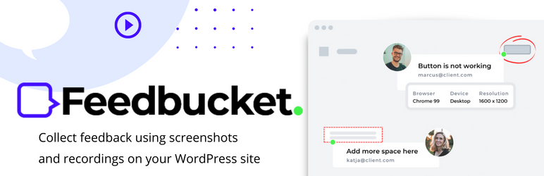 Feedbucket – Website Feedback Tool Preview Wordpress Plugin - Rating, Reviews, Demo & Download