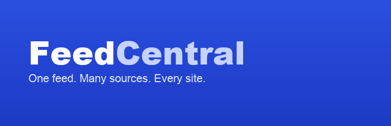 FeedCentral Connector Preview Wordpress Plugin - Rating, Reviews, Demo & Download