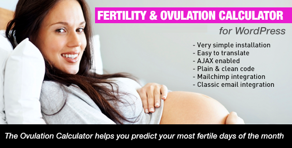 Fertility And Ovulation Calculator Plugin for Wordpress Preview - Rating, Reviews, Demo & Download