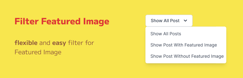 Filter Featured Image Preview Wordpress Plugin - Rating, Reviews, Demo & Download