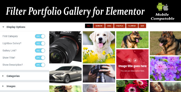 Filter Portfolio Gallery For Elementor Preview Wordpress Plugin - Rating, Reviews, Demo & Download
