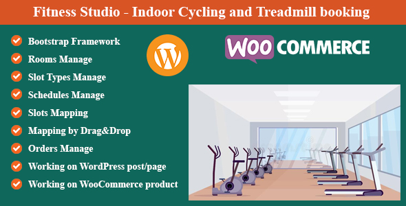 Fitness Studio – Indoor Cycling And Treadmill Booking Plugin for Wordpress And WooCommerce Preview - Rating, Reviews, Demo & Download