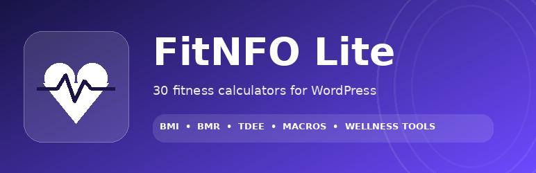 FitNFO Lite Preview Wordpress Plugin - Rating, Reviews, Demo & Download