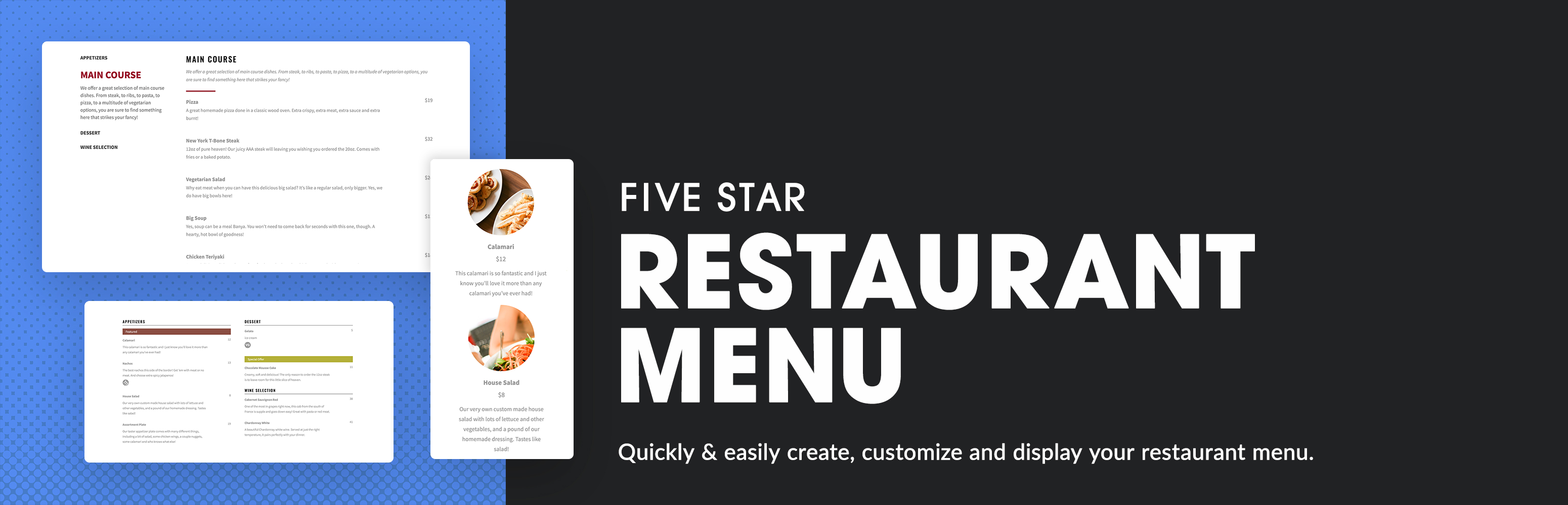 Five Star Restaurant Menu And Food Ordering Preview Wordpress Plugin - Rating, Reviews, Demo & Download