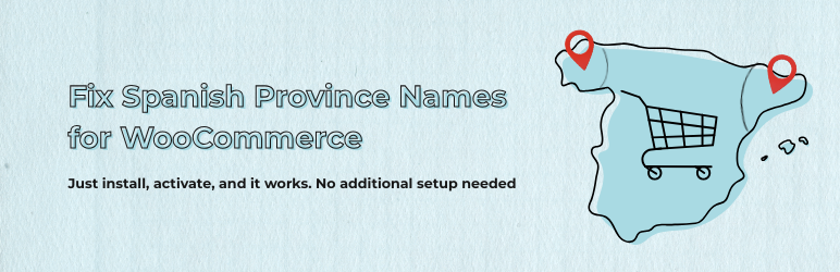 Fix Spanish Province Names For WooCommerce Preview Wordpress Plugin - Rating, Reviews, Demo & Download