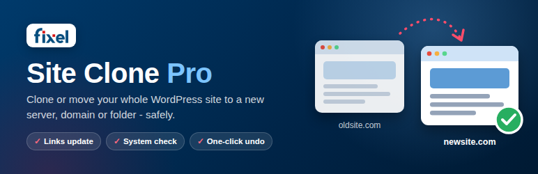 FixelHub Site Clone Pro Preview Wordpress Plugin - Rating, Reviews, Demo & Download