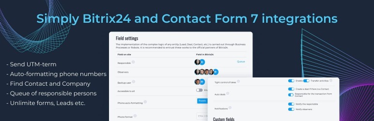 Flamix: Bitrix24 And Contact Forms 7 Integrations Preview Wordpress Plugin - Rating, Reviews, Demo & Download