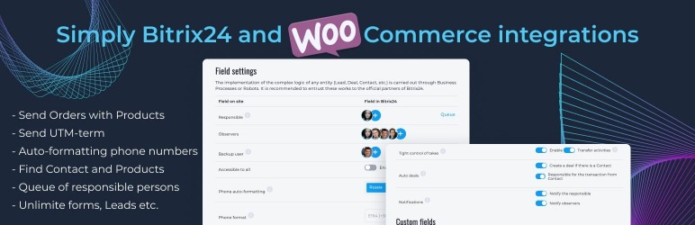 Flamix Bitrix24 And WooCommerce Integrations Preview Wordpress Plugin - Rating, Reviews, Demo & Download