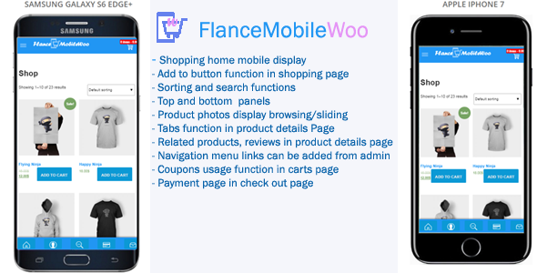 FlanceMobileWoo – Woocommerce Mobile Theme Preview Wordpress Plugin - Rating, Reviews, Demo & Download