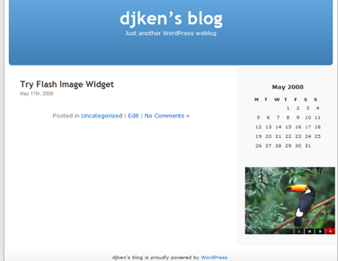 Flash Image Widget Preview Wordpress Plugin - Rating, Reviews, Demo & Download