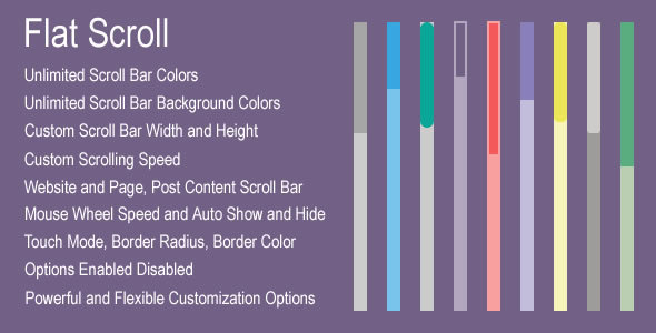 Flat Scroll Bar With Powerful Customizing Options Preview Wordpress Plugin - Rating, Reviews, Demo & Download