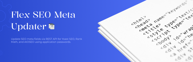 Flex SEO Meta Updater Preview Wordpress Plugin - Rating, Reviews, Demo & Download