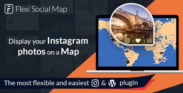 Flexi Social Map – Display The Map Of Your Instagram Journey Preview Wordpress Plugin - Rating, Reviews, Demo & Download