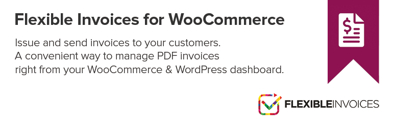 Flexible PDF Invoices For WooCommerce & WordPress Preview - Rating, Reviews, Demo & Download