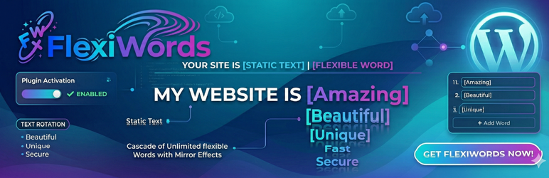 FlexiWords Preview Wordpress Plugin - Rating, Reviews, Demo & Download