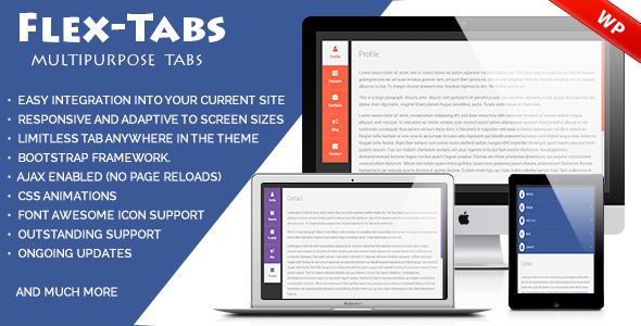 FlexTabs A Responsive Tabs To Accordion Wordpress Preview - Rating, Reviews, Demo & Download