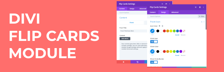 Flip Cards Module For Divi Preview Wordpress Plugin - Rating, Reviews, Demo & Download