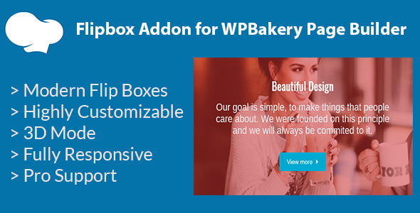 Flipbox Addon For WPBakery Page Builder (formerly Visual Composer) Preview Wordpress Plugin - Rating, Reviews, Demo & Download