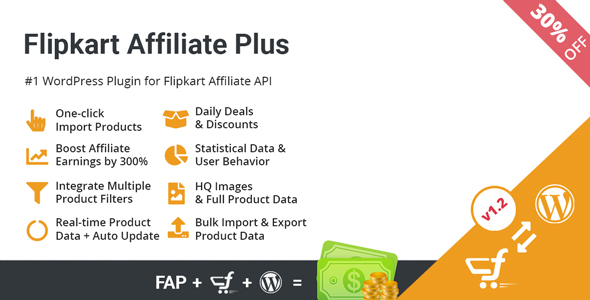 Flipkart Affiliate Plus – Affiliate Product Management Plugin Preview - Rating, Reviews, Demo & Download