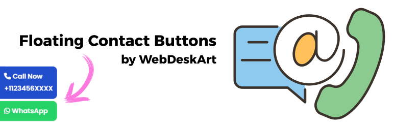 Floating Contact Buttons By WebDeskArt Preview Wordpress Plugin - Rating, Reviews, Demo & Download