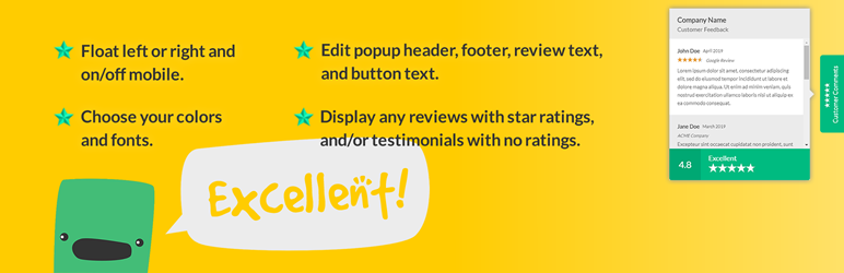 Floating Reviews And Testimonials Preview Wordpress Plugin - Rating, Reviews, Demo & Download