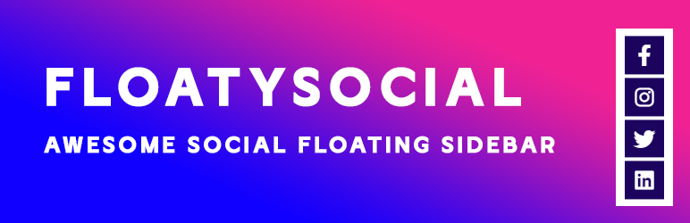 FloatySocial – Awesome Social Floating Sidebar Preview Wordpress Plugin - Rating, Reviews, Demo & Download
