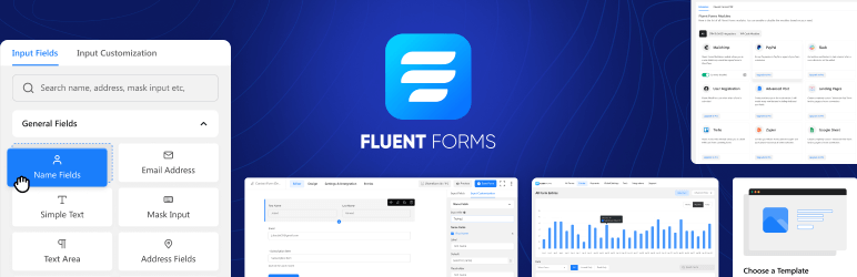 Fluent Forms – Customizable Contact Forms, Survey, Quiz, & Conversational Form Builder Preview Wordpress Plugin - Rating, Reviews, Demo & Download