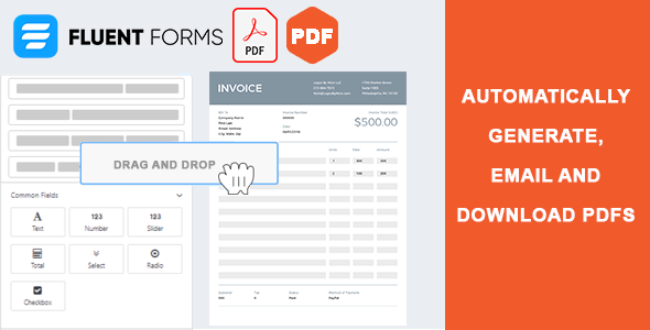 Fluent Forms PDF Customize Preview Wordpress Plugin - Rating, Reviews, Demo & Download