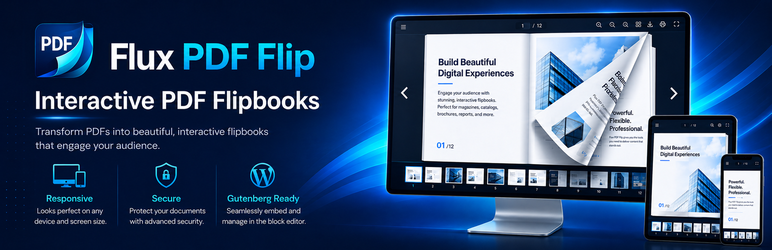FLUX PDF FLIP Preview Wordpress Plugin - Rating, Reviews, Demo & Download