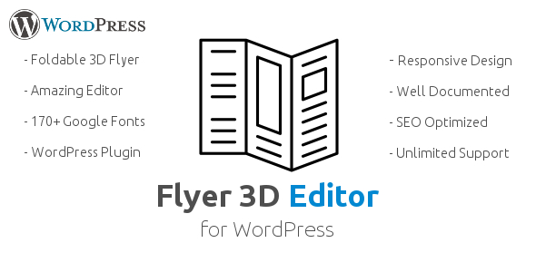 Flyer 3D Editor WordPress Plugin Create Responsive 3D Flyer Menu Card Pricelist Restaurant Menu Preview - Rating, Reviews, Demo & Download