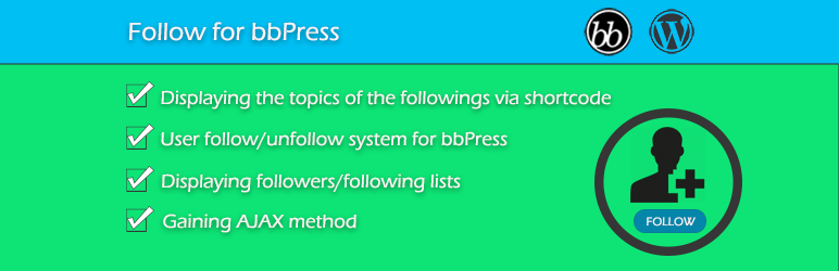 Follow For BbPress Preview Wordpress Plugin - Rating, Reviews, Demo & Download