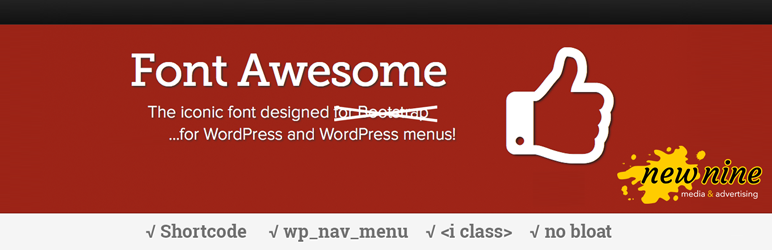 Font Awesome Menus Preview Wordpress Plugin - Rating, Reviews, Demo & Download