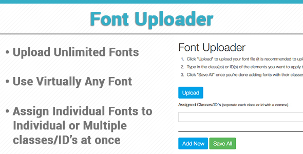 Font Uploader Preview Wordpress Plugin - Rating, Reviews, Demo & Download